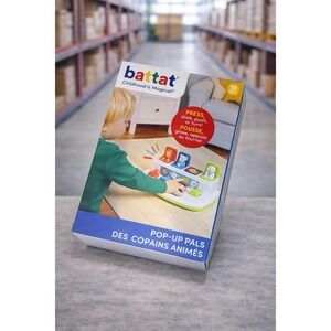 Battat Pop-Up Pals Activity Toy, Animals Theme, Motor Skills, Ages 18-24 Months